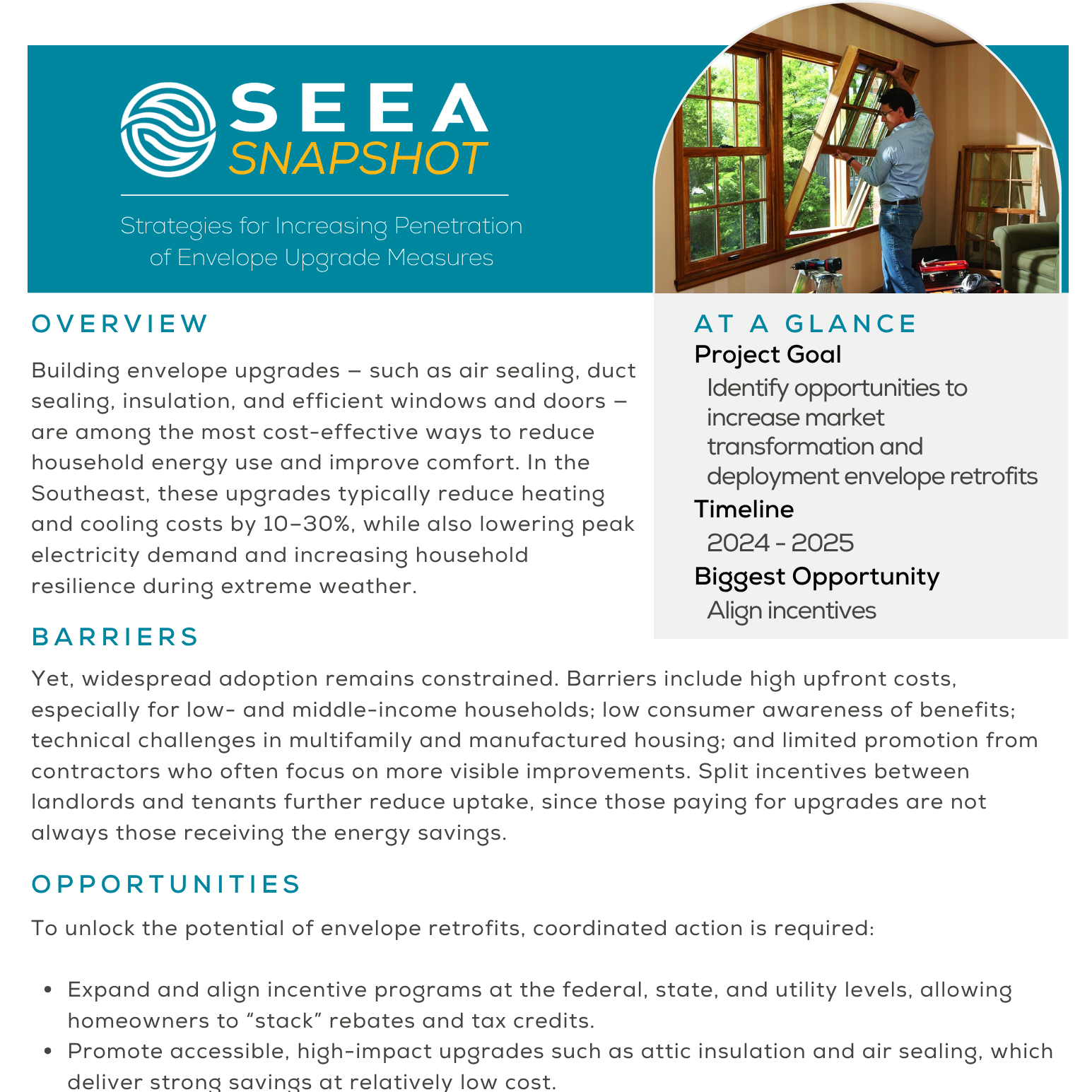 Envelope Retrofit Executive Summary Strategies for Increasing the Penetration of Envelope Retrofit Measures